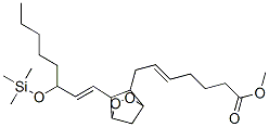 Methyl (5E)-7-(6-((1E)-3-[(trimethylsilyl)oxy]-1-octenyl)-2,3-dioxabic yclo[2.2.1]hept-5-yl)-5-heptenoate 结构式