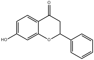 7-ヒドロキシフラバノン 化学構造式