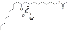 sodium 9-acetoxy-1-nonylnonyl sulphate  Struktur