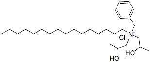 benzyl(hexadecyl)bis(2-hydroxypropyl)ammonium chloride 结构式