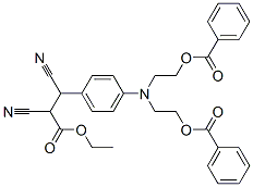 에틸3-[4-[비스[2-(벤조일옥시)에틸]아미노]페닐]-2,3-디시아노프로피오네이트