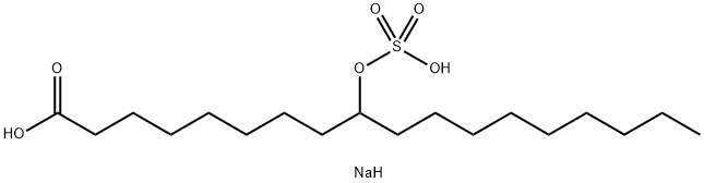 disodium 9-(sulphonatooxy)octadecanoate Structure