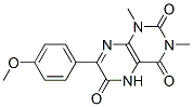 2,4,6(3H)-Pteridinetrione,  1,5-dihydro-7-(4-methoxyphenyl)-1,3-dimethyl- Structure