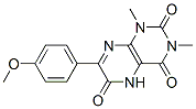 2,4,6(3H)-Pteridinetrione,  1,5-dihydro-7-(4-methoxyphenyl)-1,3-dimethyl-,65158-52-3,结构式