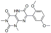 2,4,6(3H)-Pteridinetrione,  7-(2,5-dimethoxyphenyl)-1,5-dihydro-1,3-dimethyl-|