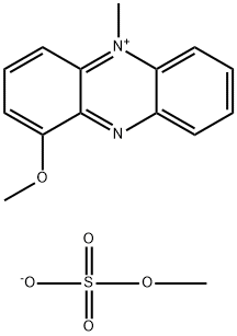 1-甲氧基-5-甲基酚嗪硫酸甲酯盐, 65162-13-2, 结构式