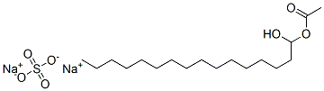 sodium 1-acetoxyhexadecanol sulphate Structure