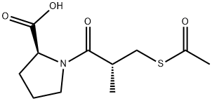 (R)-1-[3-(acetylthio)-2-methyl-1-oxopropyl]-L-proline