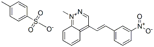 1-methyl-4-[2-(3-nitrophenyl)vinyl]cinnolinium toluene-p-sulphonate Struktur