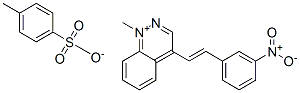 1-methyl-4-[2-(3-nitrophenyl)vinyl]cinnolinium toluene-p-sulphonate 结构式