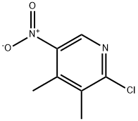 2-氯-3,4-二甲基-5-硝基吡啶, 65169-35-9, 结构式