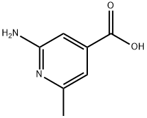 4-Pyridinecarboxylic  acid,  2-amino-6-methyl- Structure