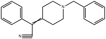 2-(1-苄基哌啶-4-基亚甲基)-2-苯乙腈 结构式