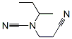 Cyanamide, (2-cyanoethyl)(1-methylpropyl)- (9CI) Structure