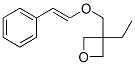 Oxetane, 3-ethyl-3-[[(2-phenylethenyl)oxy]methyl]- (9CI) 化学構造式