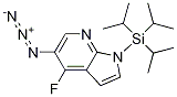 5-azido-4-fluoro-1-(triisopropylsilyl)-1H-pyrrolo[2,3-b]pyridine Struktur