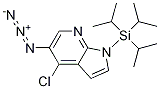 5-azido-4-chloro-1-(triisopropylsilyl)-1H-pyrrolo[2,3-b]pyridine 化学構造式