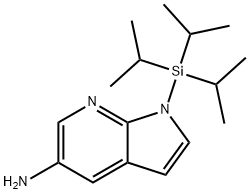 1H-Pyrrolo[2,3-b]pyridin-5-amine, 1-[tris(1-methylethyl)silyl]- Structure