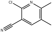 2-氯-3-氰基-5,6-二甲基吡啶,65176-93-4,结构式