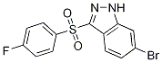 1H-Indazole,6-broMo-3-[(4-fluorophenyl)sulfonyl]- 结构式