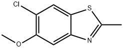 Benzothiazole, 6-chloro-5-methoxy-2-methyl- (9CI) Structure