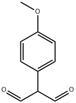2‐(4‐メトキシフェニル)マロンジアルデヒド 化学構造式