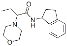 N-(2-モルホリノブチリル)-1-インダンアミン 化学構造式