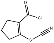 Thiocyanic acid, 2-(chlorocarbonyl)-1-cyclopenten-1-yl ester (9CI) 化学構造式
