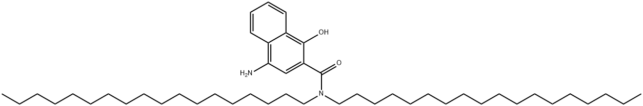 4-amino-1-hydroxy-N,N-dioctadecylnaphthalene-2-carboxamide Structure