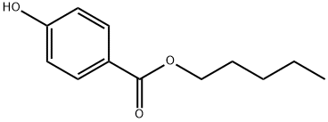 对羟基苯甲酸正戊酯, 6521-29-5, 结构式