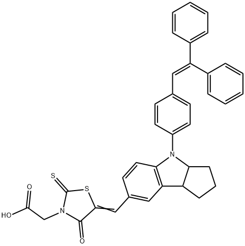 吲哚啉D-102染料,652145-28-3,结构式