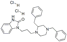 1-[3-[4-(dibenzyl)piperazin-1-yl]propyl]-1,3-dihydro-2h-benzimidazol-2-one dihydrochloride Structure