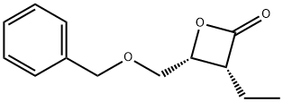 2-Oxetanone,3-ethyl-4-[(phenylmethoxy)methyl]-,(3R,4R)-(9CI) Structure