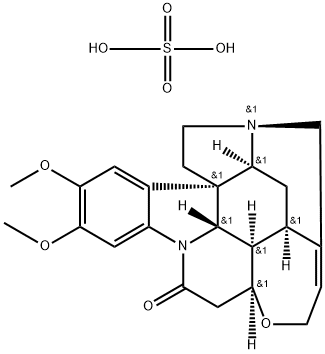 BRUCINE SULFATE HYDRATE Structure