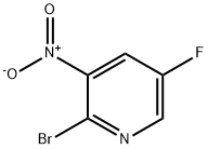 2-ブロモ-5-フルオロ-3-ニトロピリジン 化学構造式