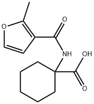 Cyclohexanecarboxylic acid, 1-[[(2-methyl-3-furanyl)carbonyl]amino]- (9CI) Structure