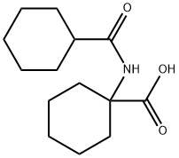 Cyclohexanecarboxylic acid, 1-[(cyclohexylcarbonyl)amino]- (9CI) Structure