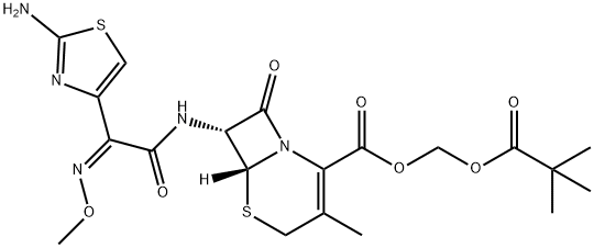 (6R,7R)-7-[[(Z)-2-(2-アミノチアゾール-4-イル)-2-(メトキシイミノ)アセチル]アミノ]-3-メチル-8-オキソ-5-チア-1-アザビシクロ[4.2.0]オクタ-2-エン-2-カルボン酸(2,2-ジメチル-1-オキソプロポキシ)メチル price.