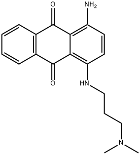 1-amino-4-[[3-(dimethylamino)propyl]amino]anthraquinone,65274-31-9,结构式