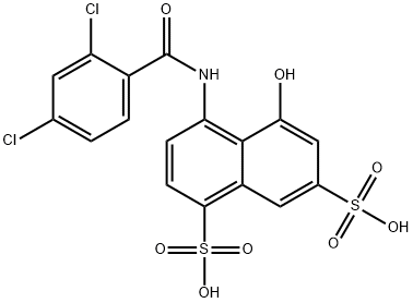 4-[(2,4-dichlorobenzoyl)amino]-5-hydroxynaphthalene-1,7-disulphonic acid 