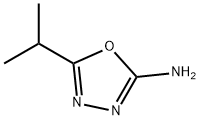 5-异丙基-2-氨基-1,3,4-噁二唑,65283-97-8,结构式