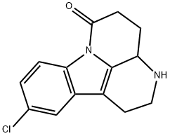 10-クロロ-1,2,3,3a,4,5-ヘキサヒドロ-6H-インドロ[3,2,1-de][1,5]ナフチリジン-6-オン 化学構造式