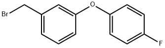 3-(4-フルオロフェノキシ)ベンジル ブロミド 化学構造式