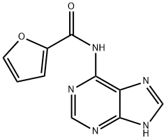 6-(2-糠酰氨)嘌呤, 65316-39-4, 结构式