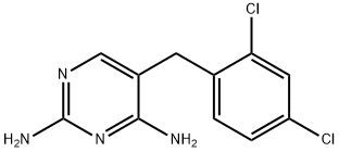 2,4-Diamino-5-(2,4-dichlorobenzyl)pyrimidine Structure