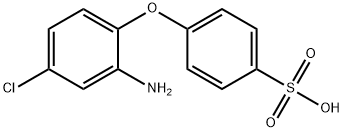 2-amino-4-chlorodiphenylether-4'-sulfonic acid 化学構造式
