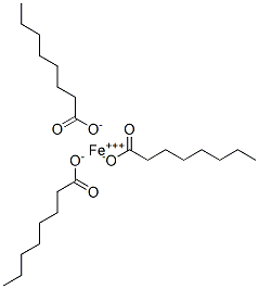 octanoic acid, iron salt Structure