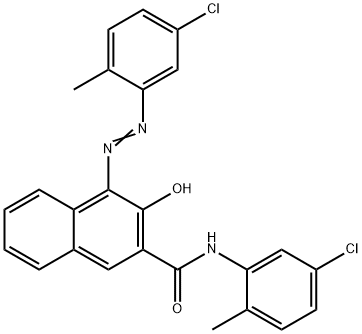 N-(5-chloro-2-methylphenyl)-4-[(5-chloro-2-methylphenyl)azo]-3-hydroxynaphthalene-2-carboxamide,6535-48-4,结构式
