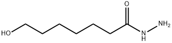 Heptanoic  acid,  7-hydroxy-,  hydrazide 化学構造式