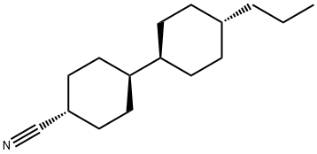[trans(trans)]-4'-propyl[1,1'-bicyclohexyl]-4-carbonitrile Struktur